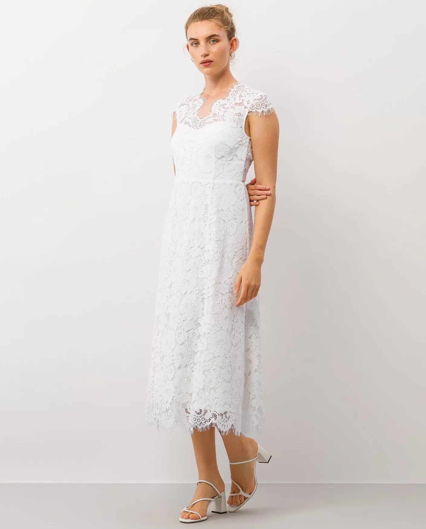 Bridal | IVY OAK Lace Dress Midi