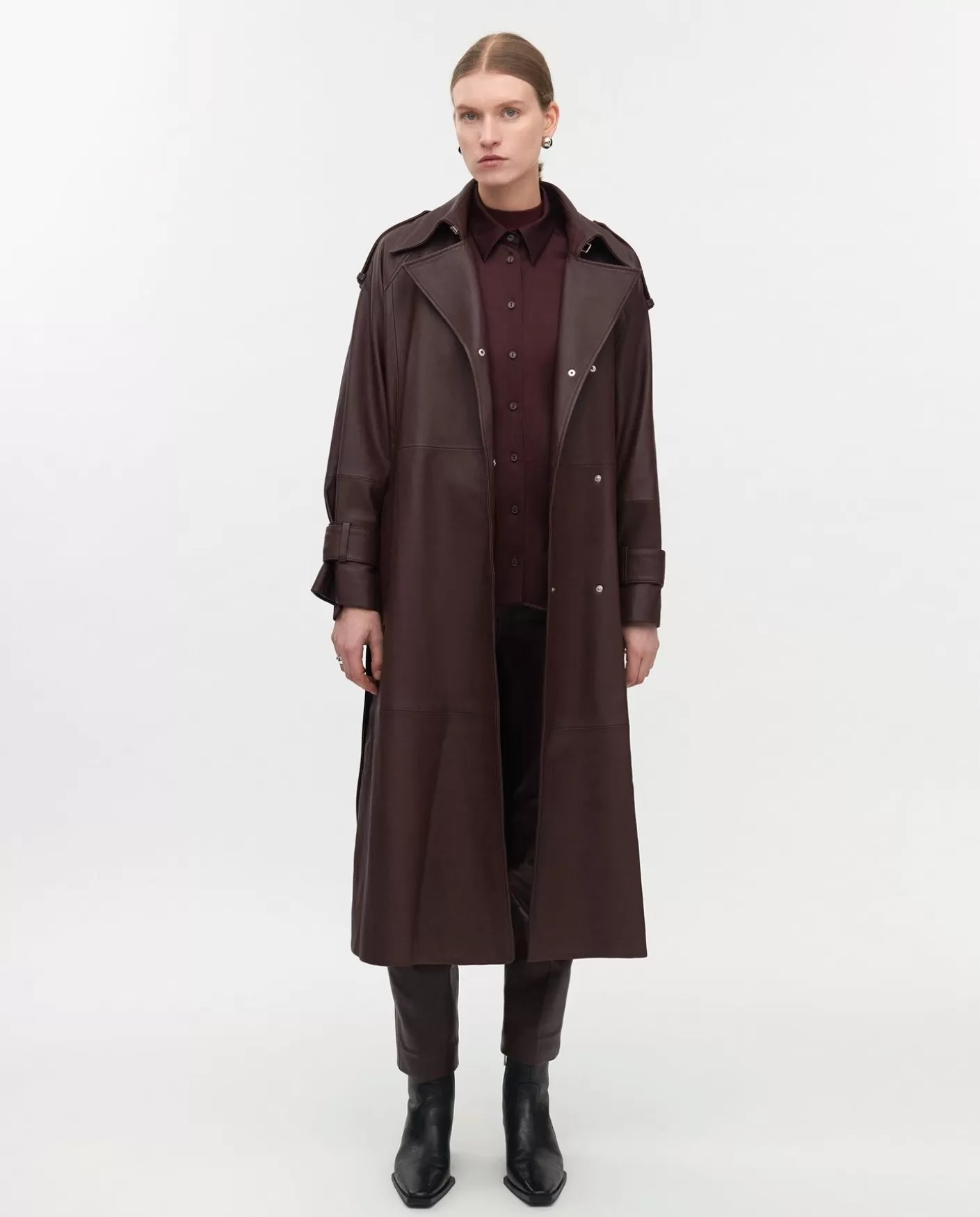 Leather | IVY OAK Lilith Trench